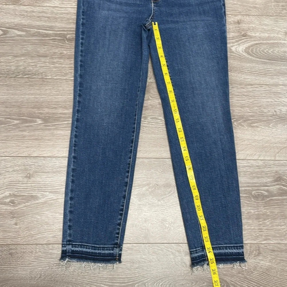 NWOT Talbots Flawless Slim Ankle Denim Jeans Raw Hem 4P - Picture 10 of 16